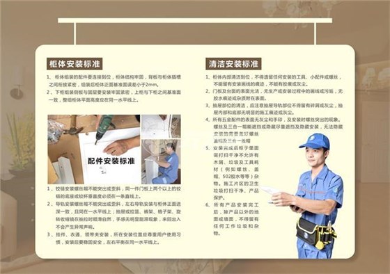 左右手衣柜安裝驗收標(biāo)準(zhǔn)
