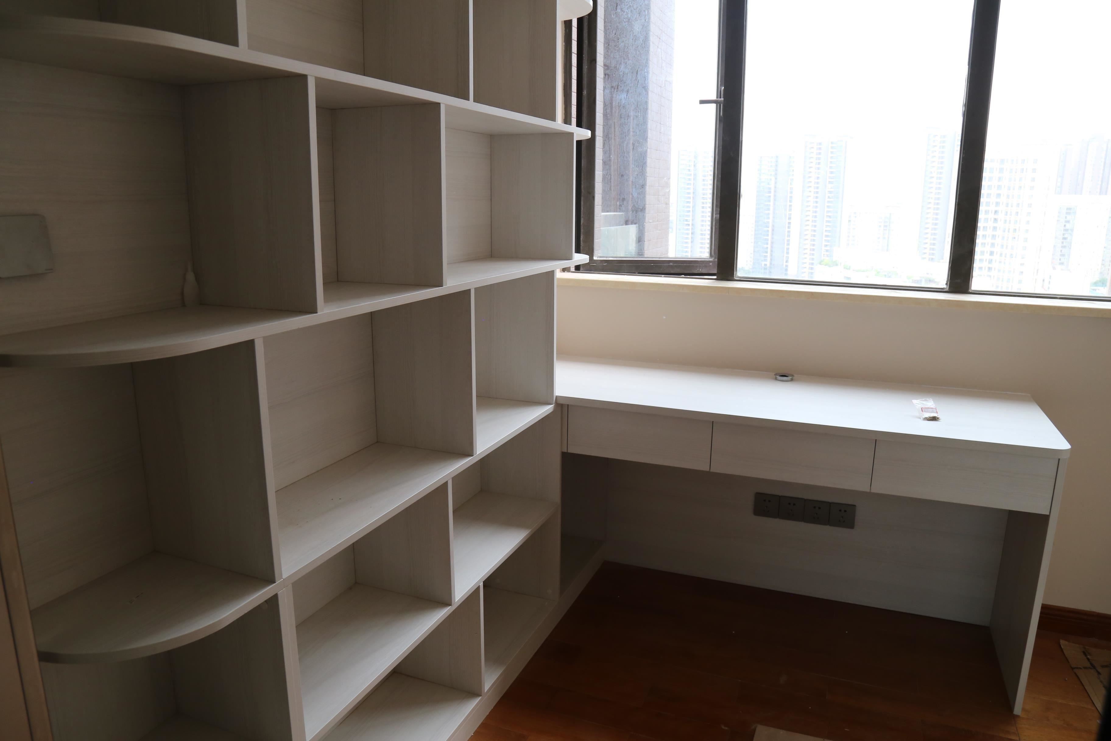 左右手書(shū)柜安裝效果圖