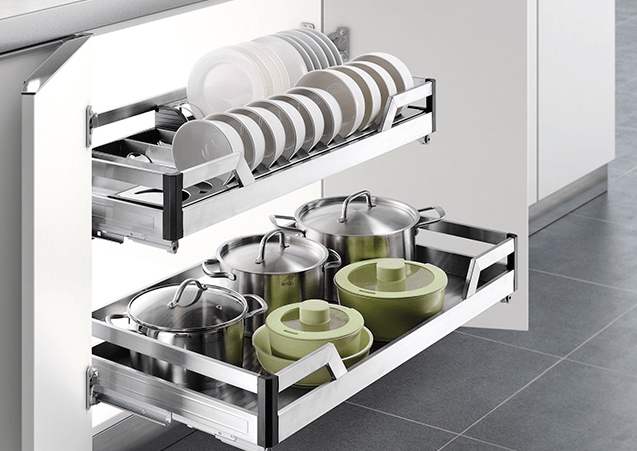 櫥柜拉籃托盆安裝方法，手把手教你裝家居