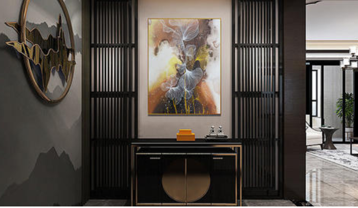 【家裝簡約新中式裝修】新中式客廳地面拼花如何設(shè)計？