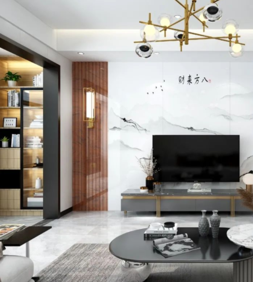 家庭室內(nèi)裝修風(fēng)格：家居室內(nèi)背景墻裝修必選，新款石材格柵效果圖